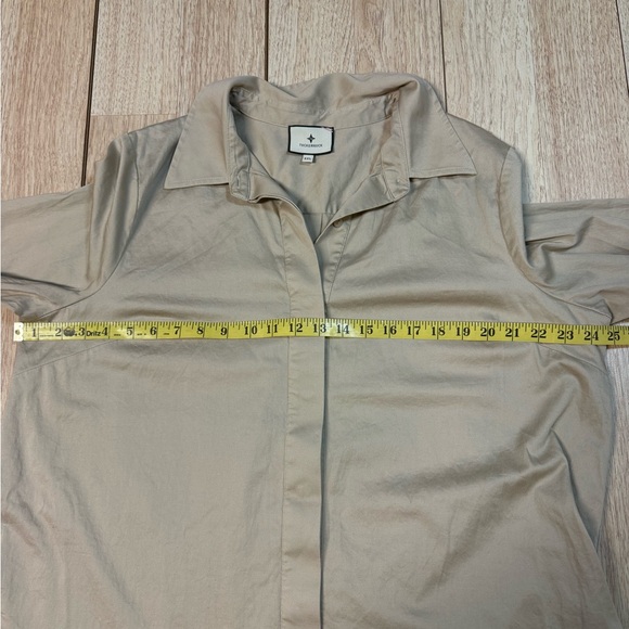 Tuckernuck Sand Roux Mini Long Sleeve Collared Dress - Picture 6 of 7